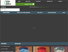 Tablet Screenshot of customherbgrinders.com